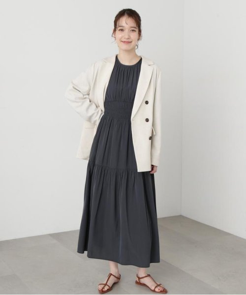 N Natural Beauty Basic(エヌナチュラルビューティベーシック)/ウエストシャーリングとろみワンピース《S Size Line》/img05