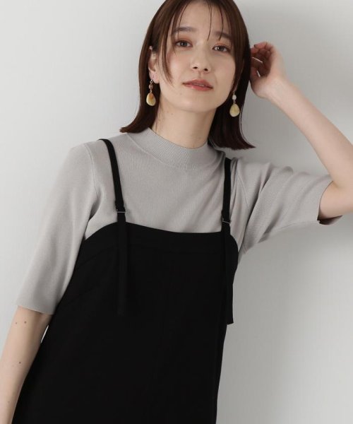 N Natural Beauty Basic(エヌナチュラルビューティベーシック)/総針ボトルネック5分袖ニット 24SS/img15