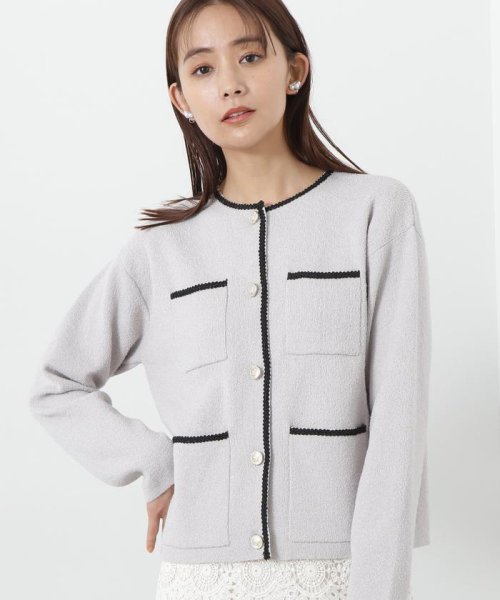 N Natural Beauty Basic(エヌナチュラルビューティベーシック)/トリムニットブルゾン 24SS/img03