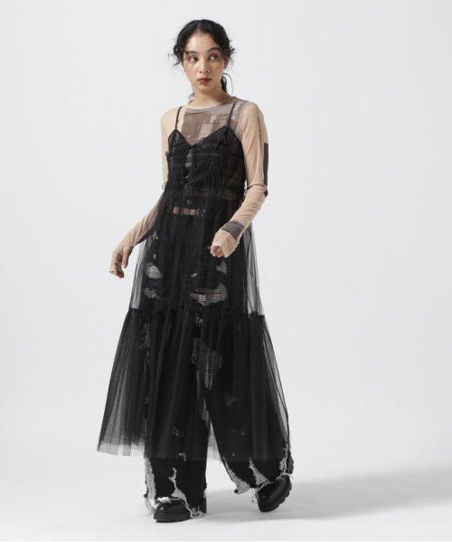 RoyalFlash(ロイヤルフラッシュ)/MAISON SPECIAL/メゾンスペシャル/Tulle Shirring Gathered Dress/img01
