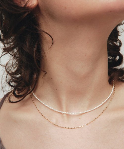 les bon bon(les bon bon)/【les bon bon / ルボンボン】blanc pearl choker / パール ネックレス チョーカー 淡水パール シルバー925 日本製/img04