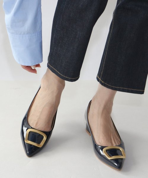 ポインテッドトゥバックルパンプス【低反発スポンジ入り】 人気・おすすめ｜使いやすい・旅行におすすめ 品質保証 全国発送 日本国内発送・最短翌日お届け