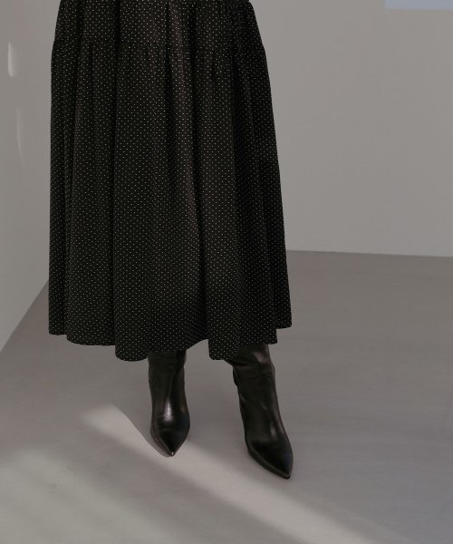 MIELI INVARIANT(ミエリ インヴァリアント)/Frill Stand Gather Dot Dress/img16