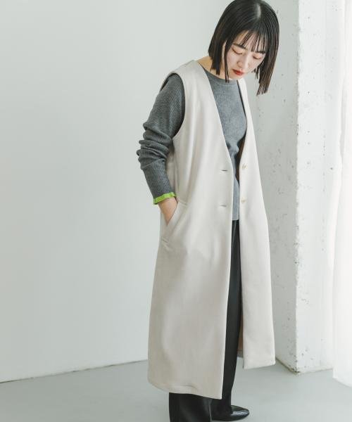 ITEMS URBANRESEARCH(アイテムズ アーバンリサーチ（レディース）)/フェイクスエードロングジレ/img04