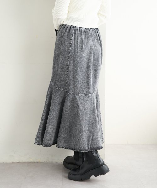 OLIVE des OLIVE(オリーブデオリーブ)/【24SS】デニムマーメイドスカート　レディース　スカート　春　デニム　/img08