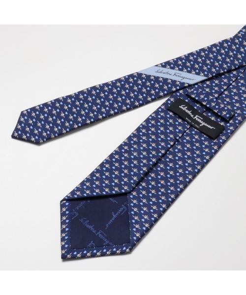 SALVATORE FERRAGAMO ネクタイ 35 0360 シルク 飛行機 SALVATORE FERRAGAMO ネクタイ シルク