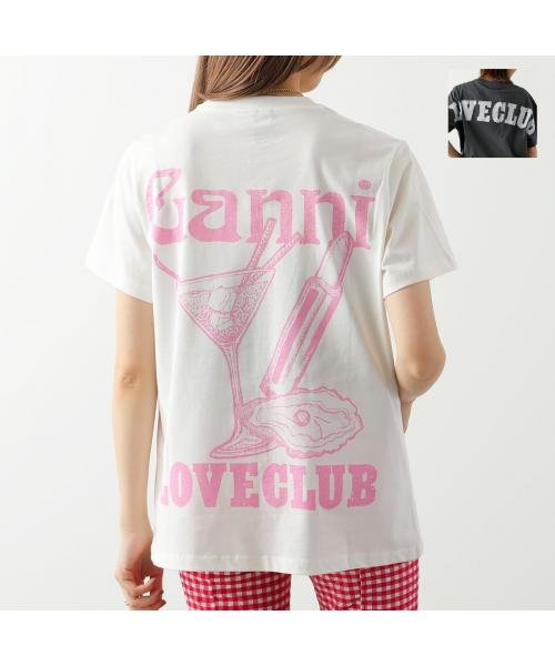 GANNI(ガニー)/GANNI Tシャツ Basic Jersey Relaxed T Shirt 半袖 ロゴT/img01