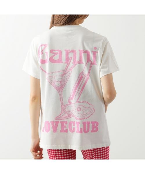 GANNI(ガニー)/GANNI Tシャツ Basic Jersey Relaxed T Shirt 半袖 ロゴT/img05