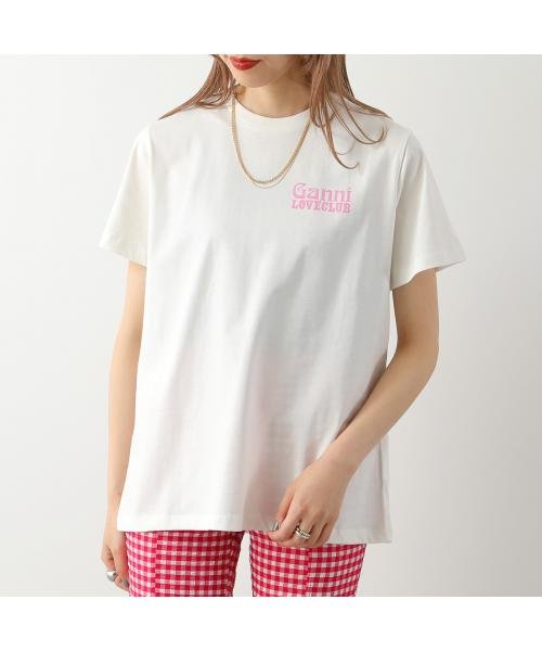 GANNI(ガニー)/GANNI Tシャツ Basic Jersey Relaxed T Shirt 半袖 ロゴT/img06