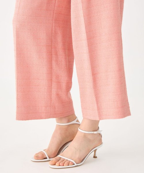 ライトスラブツイード サスペンダーワイドパンツ 