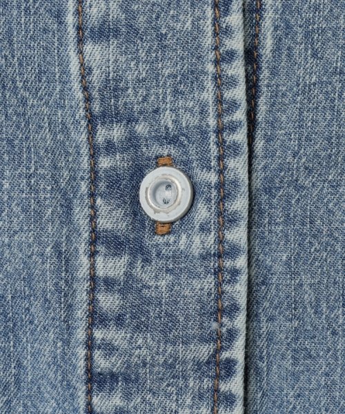 クロップドデニムシャツ