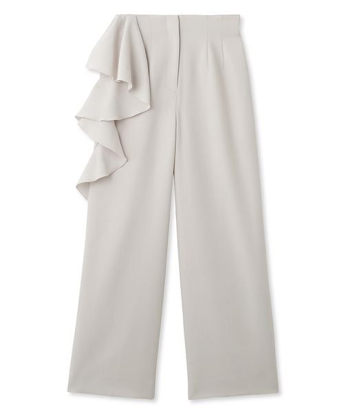 ラッフルディテールワイドパンツ 予めご了承ください