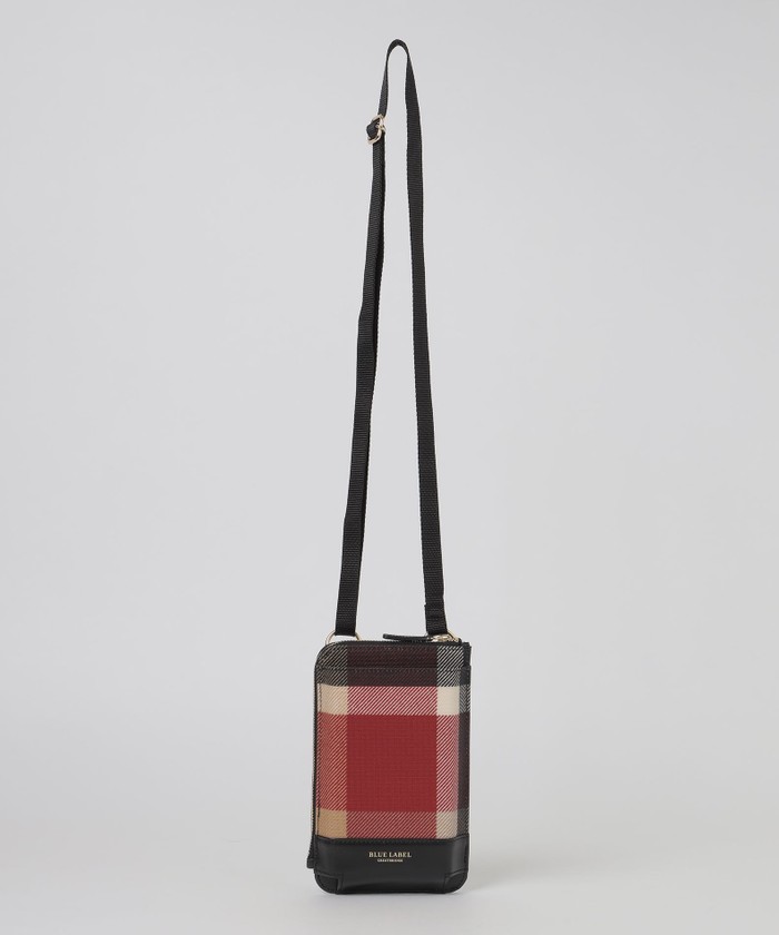 クレストブリッジチェックPVCスマホポシェット(505859240)｜阪急