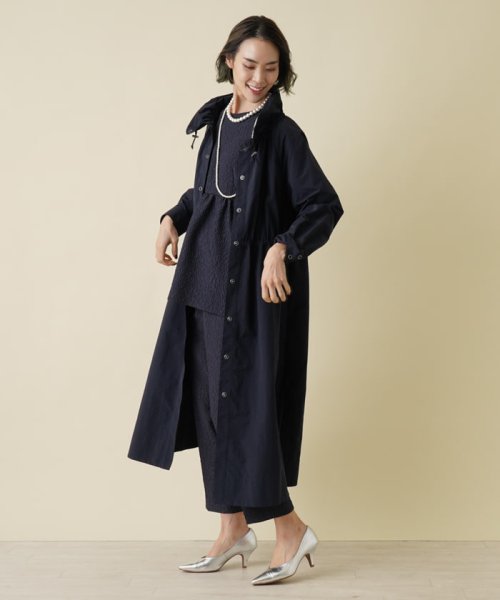シャーリング襟スプリングコート【セレモニー】 