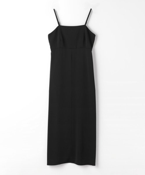 シアー フォルムスリーブ トップス × キャミソール ワンピース 