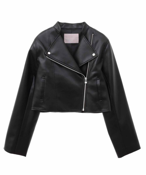 ノーカラーライダースジャケット Q1407263419(10725円)