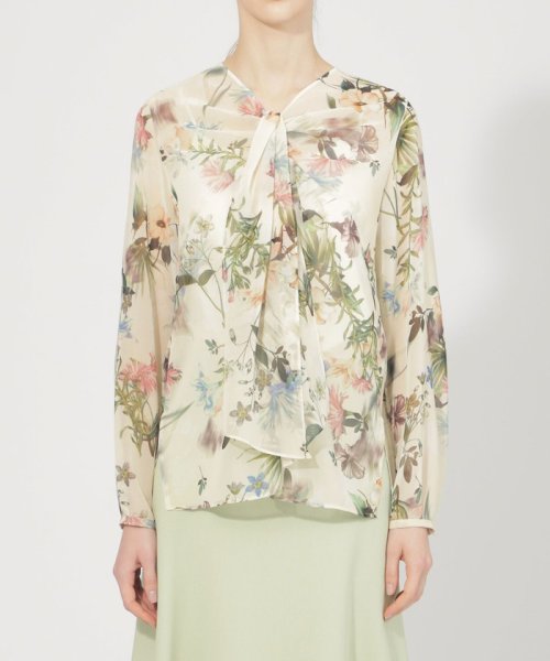 シアーフィオーレプリント ボウブラウス ボウブラウス シアーフィオーレプリント PE2473622443(18865円)