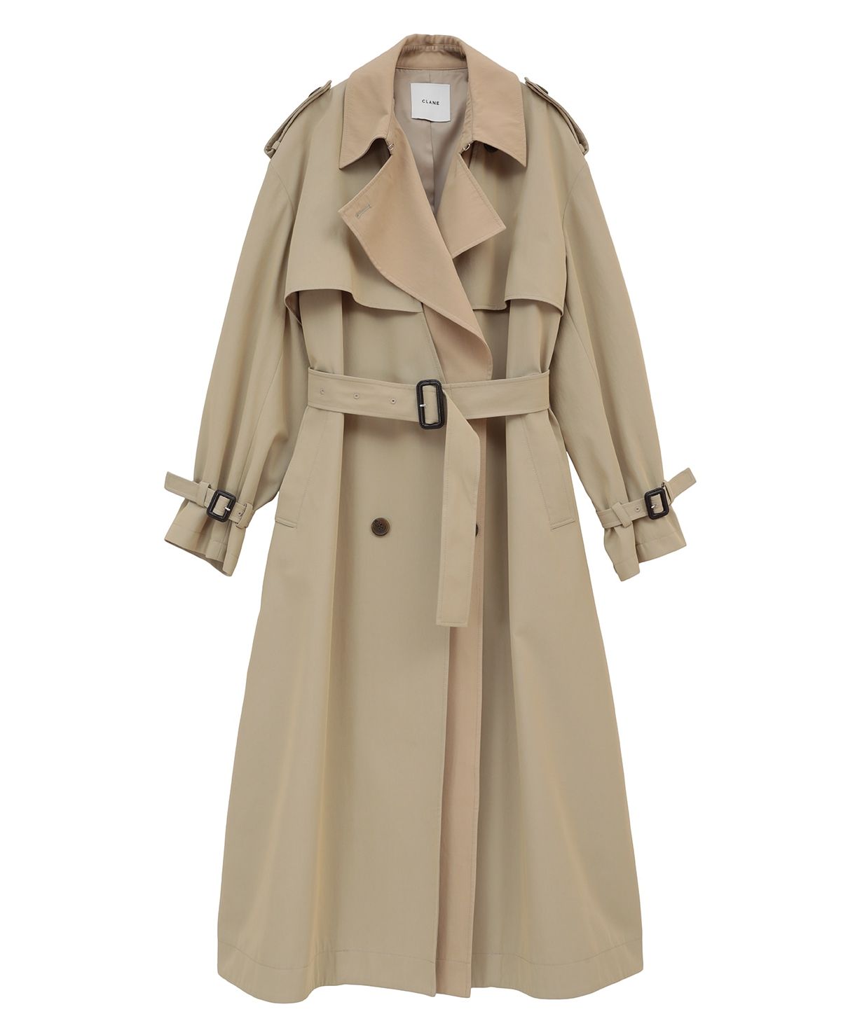 LAYER LONG TRENCH COAT
