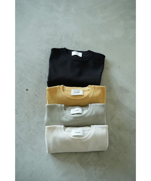 CLANE(クラネ)/BASIC COMPACT KNIT TOPS/img01