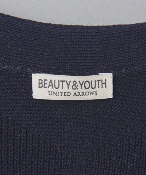 BEAUTY&YOUTH UNITED ARROWS(ビューティーアンドユース　ユナイテッドアローズ)/アーガイル リンクス パターン Vネック カーディガン/img34