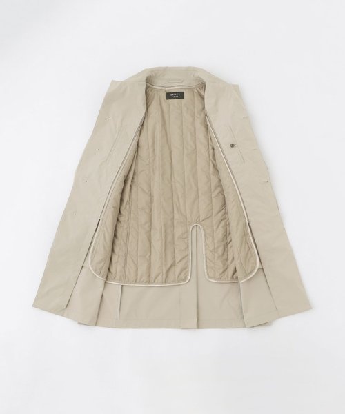 ライナー付きステンカラーコート 