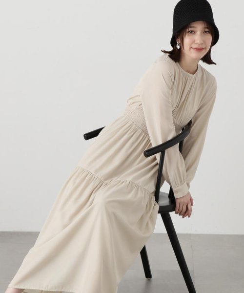 N Natural Beauty Basic(エヌナチュラルビューティベーシック)/ウエストシャーリングとろみワンピース《S Size Line》/img28