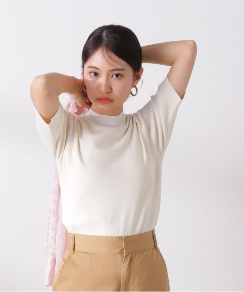 N Natural Beauty Basic(エヌナチュラルビューティベーシック)/総針ボトルネック5分袖ニット 24SS/img28