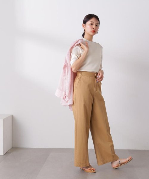 N Natural Beauty Basic(エヌナチュラルビューティベーシック)/総針ボトルネック5分袖ニット 24SS/img31