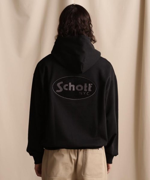 Schott(ショット)/WEB LIMITED/HOODED SWEAT OVAL CHENILLE LOGO/オーバル ロゴ パーカー /img05