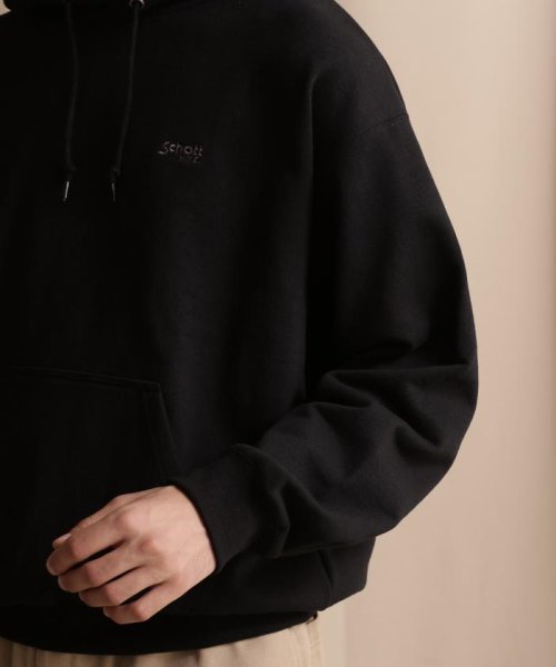 Schott(ショット)/WEB LIMITED/HOODED SWEAT OVAL CHENILLE LOGO/オーバル ロゴ パーカー /img07