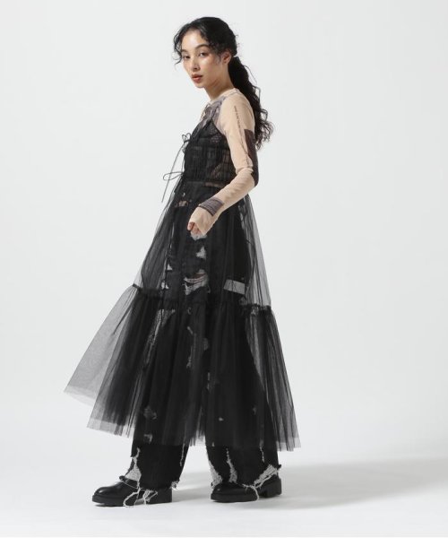 RoyalFlash(ロイヤルフラッシュ)/MAISON SPECIAL/メゾンスペシャル/Tulle Shirring Gathered Dress/img02