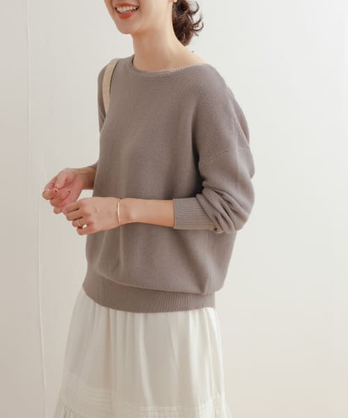 URBAN RESEARCH DOORS(アーバンリサーチドアーズ)/コットンボートネックガーターKNIT/img39