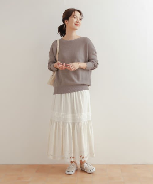 URBAN RESEARCH DOORS(アーバンリサーチドアーズ)/コットンボートネックガーターKNIT/img43