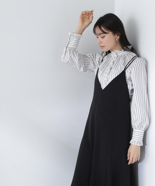 NATURAL BEAUTY BASIC(ナチュラルビューティーベーシック)/ハイネックフリルブラウス　24SS/img18