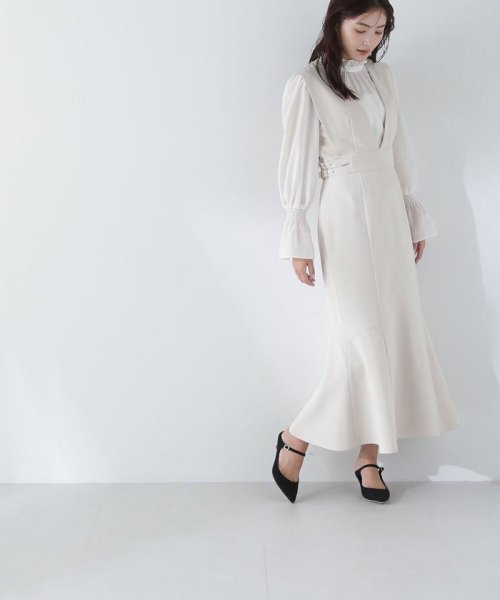 NATURAL BEAUTY BASIC(ナチュラルビューティーベーシック)/サイドバックルベルトジャンスカ　24SS/img12