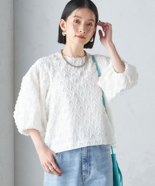 SHIPS WOMEN(シップス　ウィメン)/〈手洗い可能〉ジオメタリック カット ジャカード ブラウス 24SS ◇/img12