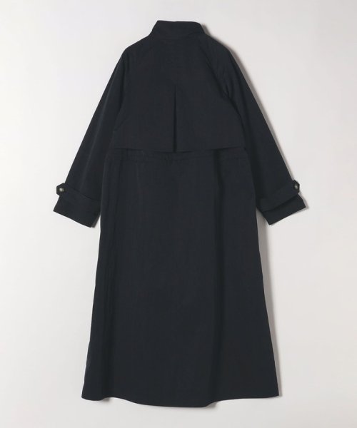 quaranciel:〈手洗い可能〉スタンドカラー ウエストドロー ロング コート quaranciel ONE