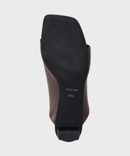 【合皮／ストレッチ】バンドサンダル 