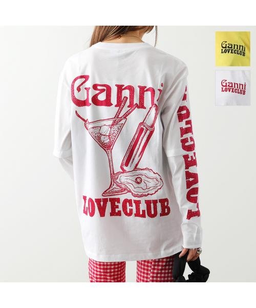 GANNI(ガニー)/GANNI ロンT Light Jersey Layered Long Sleeve T Shirt/img01