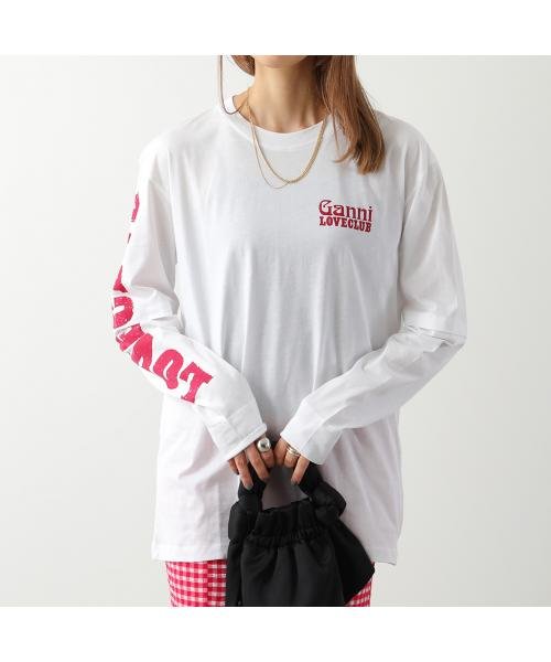 GANNI(ガニー)/GANNI ロンT Light Jersey Layered Long Sleeve T Shirt/img05