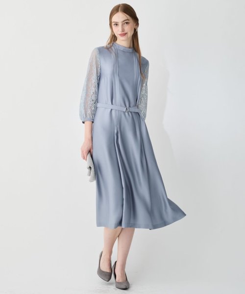 【APPLAUDIR】ノーブルサテン レースコンビドレス APPLAUDIR アプロディール ノーブルサテン 品番