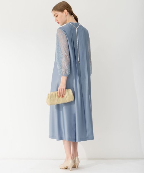 【APPLAUDIR】ノーブルサテン レースコンビドレス APPLAUDIR アプロディール ノーブルサテン 品番