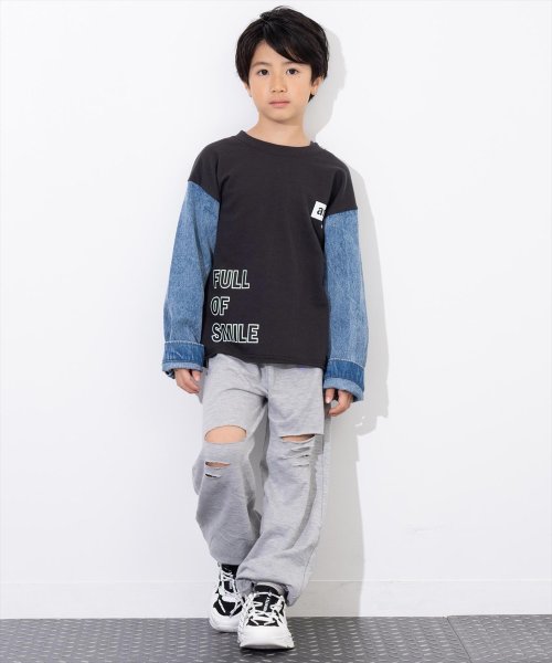 ANAP KIDS(アナップキッズ)/デニム 袖切替 トップス/img11