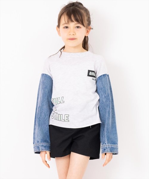 ANAP KIDS(アナップキッズ)/デニム 袖切替 トップス/img13