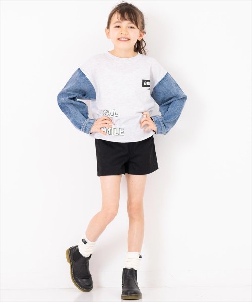 ANAP KIDS(アナップキッズ)/デニム 袖切替 トップス/img15