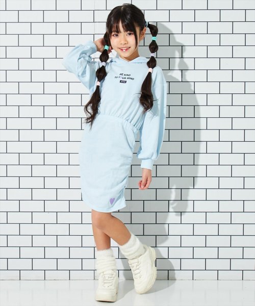 ANAP KIDS(アナップキッズ)/ねこ耳 フード 付き ミニ 裏毛 ワンピース/img08