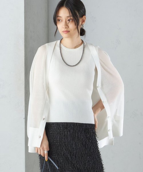 SHIPS WOMEN(シップス　ウィメン)/〈手洗い可能〉ラメ ノースリーブ ニット 24SS ◇/img14