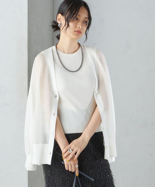 SHIPS WOMEN(シップス　ウィメン)/〈手洗い可能〉ラメ ノースリーブ ニット 24SS ◇/img16