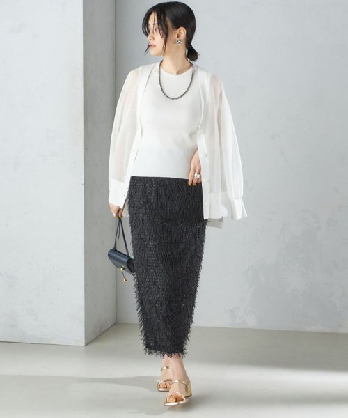 SHIPS WOMEN(シップス　ウィメン)/〈手洗い可能〉ラメ ノースリーブ ニット 24SS ◇/img18