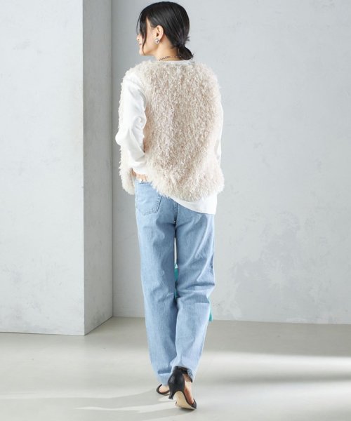 SHIPS WOMEN(シップス　ウィメン)/〈手洗い可能〉フェザー ヤーン ショート ジレ 24SS ◇/img50